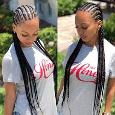 Ghana braids are usually worn in a straight back hairstyle, but you can opt for creating a bun or ponytails with the braids as well. Hairbyneke Sip Raeray On Instagram Hey Cutie Who S Next Stitching All Summer Small Hair Styles Cornrows Braids For Black Women Braided Hairstyles