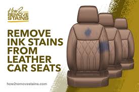 After the stain has faded, wet a second cloth with cold water and use it to remove any remaining residue from the seat. How To Remove Ink Stains From Leather Car Seats Detailed Answer