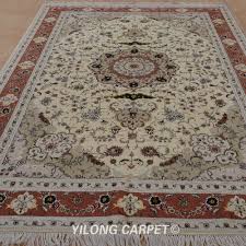wool silk carpet hand woven traditional