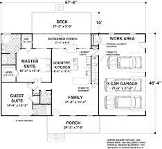 house plan 93480 with 2 bed 3 bath