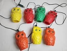 Vintage Wise Old Owl Patio String Rv