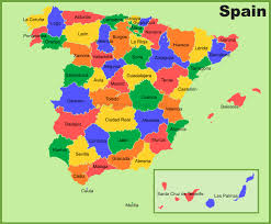 As recorded by the spanish statistics institute (ine), moroccans ranked first as the foreign nationality with more residents in spain in 2020, closely followed by colombians and venezuelans. Spain Provinces Map