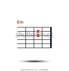 Em Basic Guitar Chord Chart Icon Royalty Free Stock Image