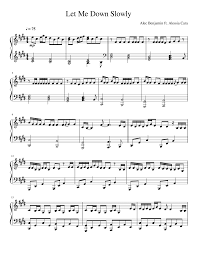 It generally has six finger holes and is prominent in british and irish folk music. Let Me Down Slowly Piano Solo Sheet Music For Piano Solo Musescore Com