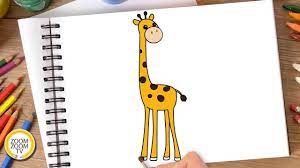 Hướng dẫn cách vẽ CON HƯƠU - Tô màu con Hươu - How to draw Giraffe - YouTube