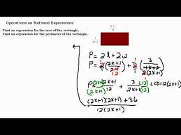 Rational Expressions Area And