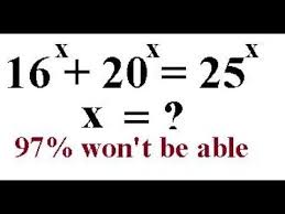 A Difficult Exponential Question Math