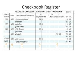 Paper Check Book Transaction Register Printable Checkbook