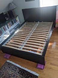 ikea queen bed frame malm black