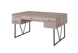 Shop for industrial metal writing desk online at target. Analiese Collection Industrial Grey Driftwood Writing Desk 801999 Home Office Desks 209 Furniture Ca