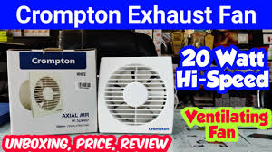 crompton exhaust fan unboxing axial air