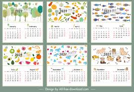 More calendar templates can be found here. 2021 Calendar Template Nature Vegetables Animals Themes Free Vector In Adobe Illustrator Ai Ai Format Encapsulated Postscript Eps Eps Format Format For Free Download 7 33mb