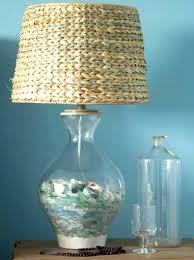 Beach Glass Lamps Filled Bright