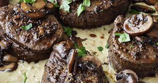 She loves preparing it for catering events because it holds up well, is delicious even at. Barefoot Contessa Filet Mignon With Mustard Mushrooms