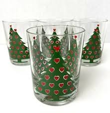 New questions are added and answers are changed. Dept 56 Old Fashioned Lowball Rocks Glasses Christmas Trees Red Hearts Set Of 4 Ebay