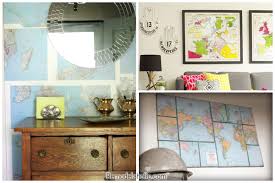 Diy Wall Decor Ideas Vintage Maps