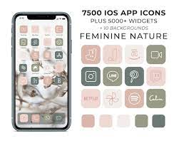 Feminine Ios 14 App Icons Nature