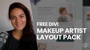 free makeup artist layout pack for divi