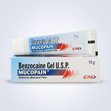 mucopain benzocaine gel for mouth ulcers
