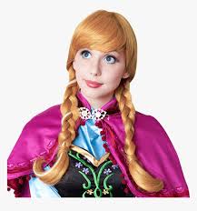 frozen inspired anna cosplay wig