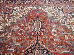 antique heriz rug hand knotted wool 13
