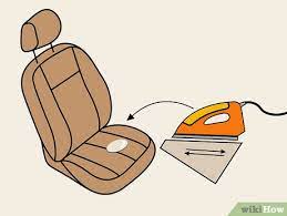 remove melted crayon from car seats