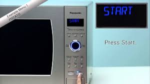 Remember to press the start button after you program the microwave. Panasonic Genius Inverter Microwave Oven Youtube