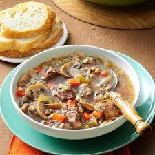 Mushroom Barley Soup For Two Recipe How To Make It Taste Of Home gambar png