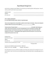 Payroll Change Notice Form Template Images Of Word Templates