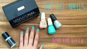 diy gel nails using sensationail kit