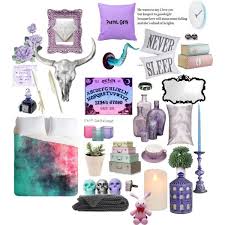 lavender pastel goth bedroom moodboard