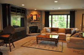 Corner Fireplace Designs With Tv Above Living Room Design