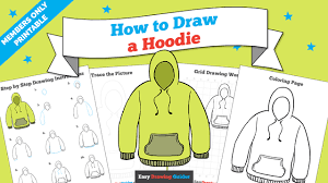 Hoodie art boy hoodie anime drawings. How To Draw A Hoodie Really Easy Drawing Tutorial