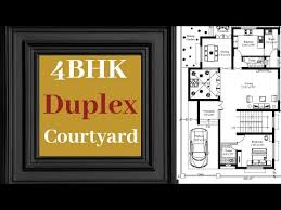 40x60 West Facing Duplex House Plan
