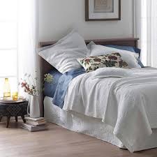 White Cotton Queen Bed Skirt