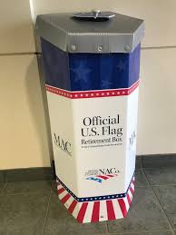 American flag retirement box installed in St. Clair County administration  building
