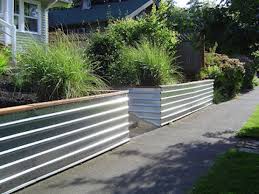 Corrugated Metal Retaining Wall