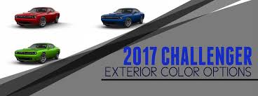 2017 Dodge Challenger Hellcat Exterior Paint Options