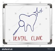 Dental Tooth Logo On Flip Chart Stock Vector Royalty Free