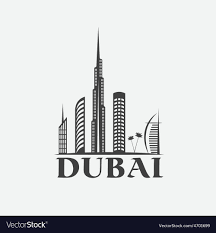 dubai city skyline design template