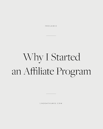 why i started an affiliate program for my online shop lance why i started an affiliate program for my online shop lance resources lance tips lance writing online lancers solopreneur