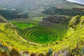 Ancient Inca Circular Terraces At Moray Agricultural Experiment Station Peru Photographic Print By Vadim Petrakov Art Com