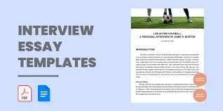 20 interview essay templates pdf doc
