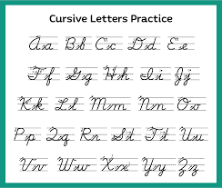 free printable cursive letters printablee