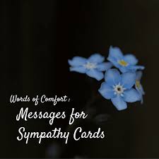 what to write in a sympathy card words