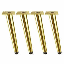 8 Inch Gold Furniture Legs Set Of 4