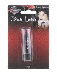 mooie zwarte lipstick voor een griezel