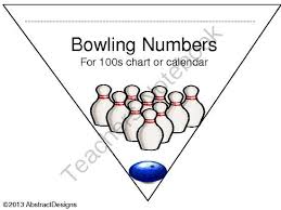 Bowling Numbers For 100s Chart Or Calendar Number Sets