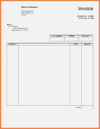Invoice Templateble Format Fillable Word Tax Blank Template