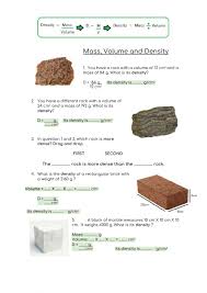 Wonderful worksheets for volume of rectangular blocks. Mass Volume And Density Interactive Worksheet